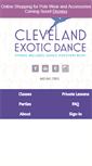 Mobile Screenshot of clevelandexoticdance.com