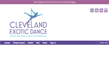 Tablet Screenshot of clevelandexoticdance.com